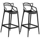 Kit C|2banqueta Baixa Masters Allegra - 66 Cm - Preto